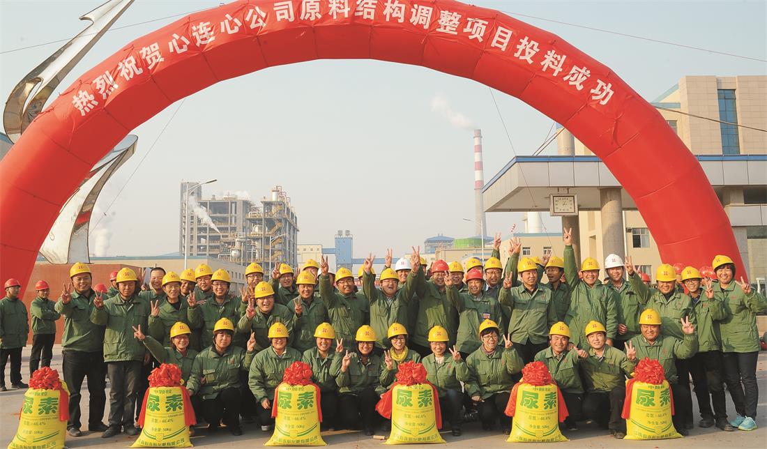 2013年，原料結(jié)構(gòu)調(diào)整項(xiàng)目開(kāi)車(chē)成功